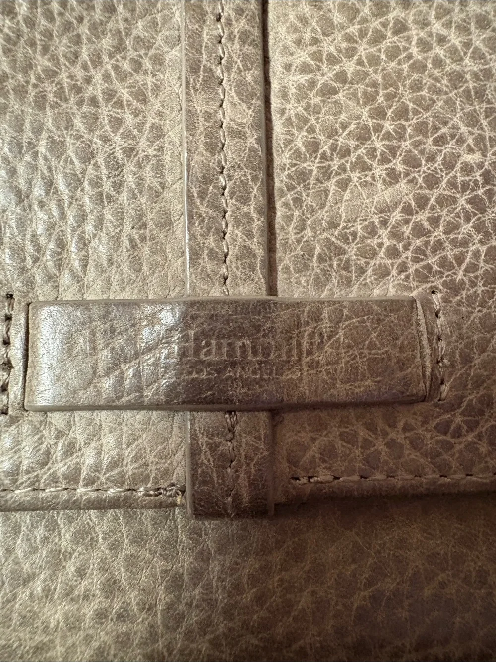 Hammitt Los Angeles Gray Pebbled Leather Continental Wallet